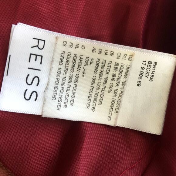 Reiss Women’s Lamb Leather Jacket Jacket Size M - Picture 7 of 11